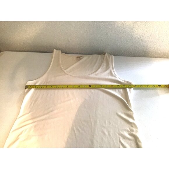 JM COLLECTION- WOMENS WHITE TANK CAMI TOP SIZE LARGE - Picture 4 of 6